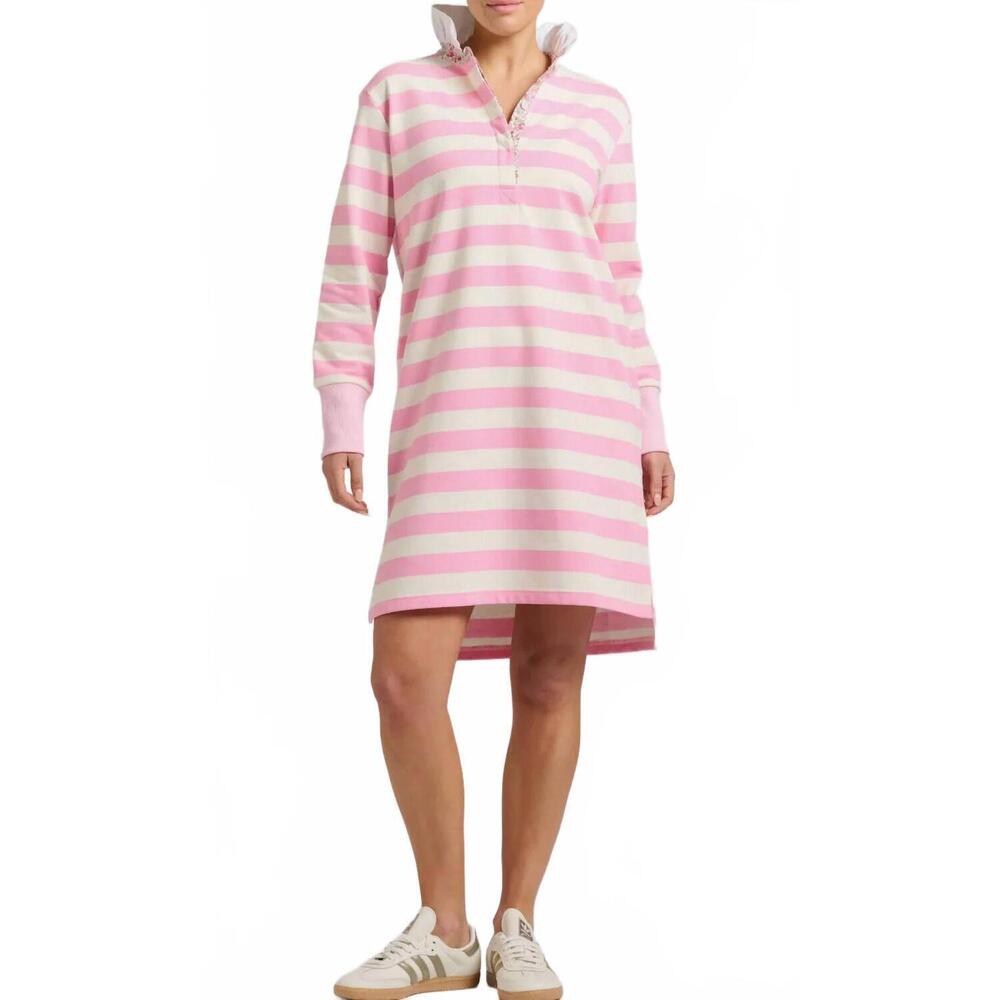 NEW SHIRTY bea rugby dress in pink